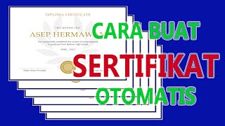 Cara Buat Sertifikat Otomatis Cepat dan Mudah pada Word