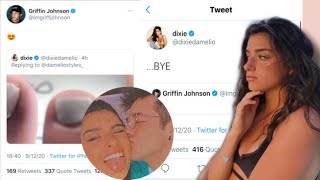 Griffin reacts to Dixie toe pics in Twitter and she responds!!