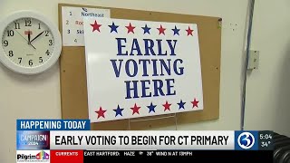 Early voting to begin for CT primary