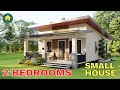 Simple small house with 2 bedrooms 105x65m