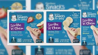 Baby teething sticks recalled due to choking hazard