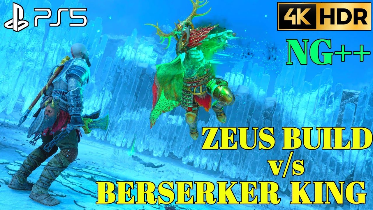 Zeus Build GOD OF WAR RAGNAROK NG+ Zeus Build Vs King Hrolf Kraki PS5