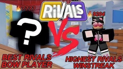 1V1ING THE BEST BOW PLAYER IN ROBLOX RIVALS...