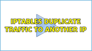 iptables duplicate traffic to another ip