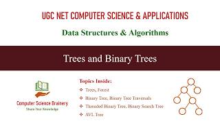 Trees and Binary Trees | Data Structures | Unit 7-4 | UGC NET Computer Science | Tree Traversals