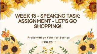 Week 13_TA3 - INGLES II