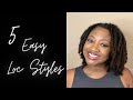 5 Easy Loc Styles | Short to Medium Locs | Loc Journey