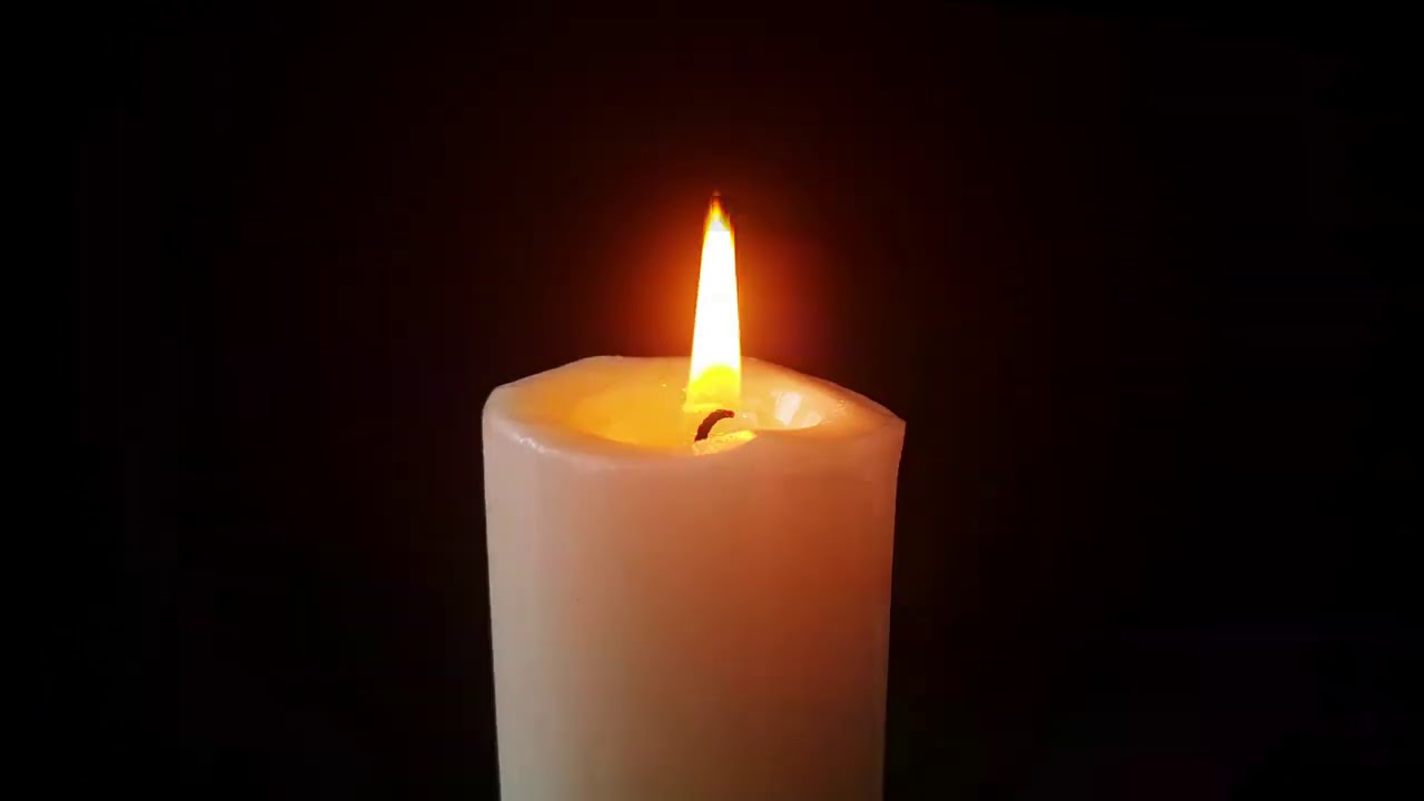 Burning Candle 10 Hours Relaxing Burning Flame Video Only YouTube