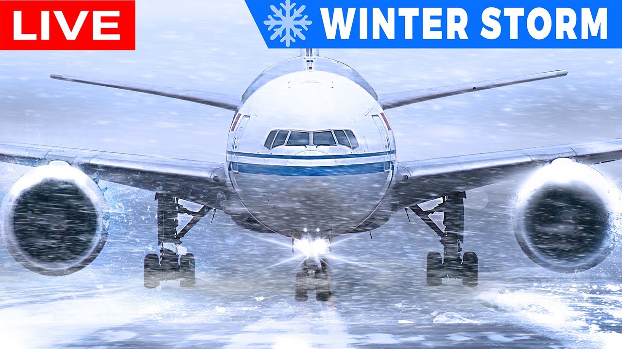 🔴LIVE COLD SNOW STORM at CHICAGO O'HARE AIRPORT | AVGEEK ORD PLANE SPOTTING |WINTER WEATHER ADVISORY