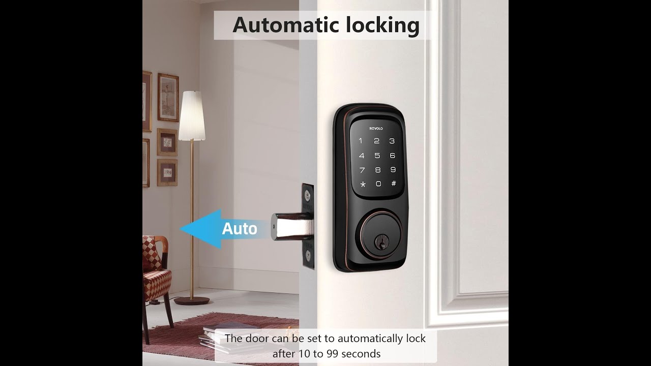 Revolo Keyless Entry Door Lock with Touchscreen Keypads   Get your 50% Discount