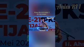 Kalau disurvei nomor 3 kenapa dijegal ? #aniesbaswedan #pilpres2024