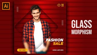 Glassmorphism - Graphic Design Trends 2021 - Adobe Illustrator