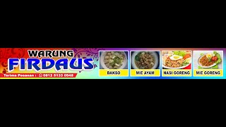 desain spanduk warung bakso penuh warna dengan coreldraw