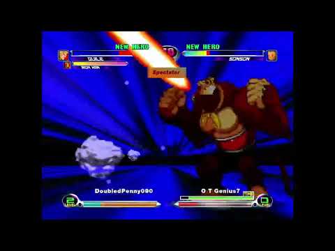 MvC2: O T Genius7 - Sonson Monkey King Startup Combos into Flame Blast