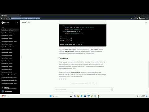 python assert list equal