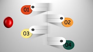 how to create  4 ball steps advanced 3d powerpoint infographics | powerpoint animation tutorial Wealth