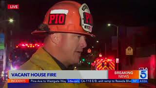 LAFD: Fire Rips Through Vacant Westlake Home and Two Nearby Apartment Buildings | February 13, 2023