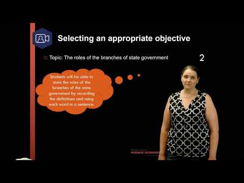 Lead Teacher Demonstration: Create an Objective