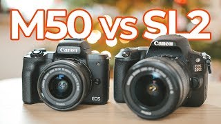 Canon M50 vs Canon SL2 (200D) - Which is the BEST beginner camera?