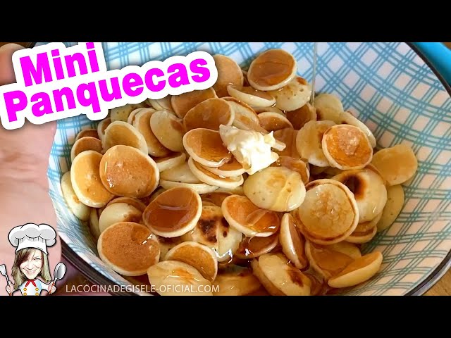 Máquina de mini panqueques en 7 figuras diferentes. Desliza para