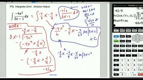 6.10 ABBC Integration with Long Division and Completing the Square
