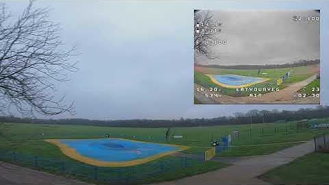 First test of TBS Unify Pro32 HV VTX at 100mW on Nazgul5 with Crossfire