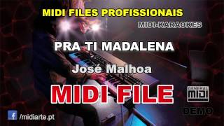 Miniatura del video "♬ Midi file  - PRA TI MADALENA - José Malhoa"