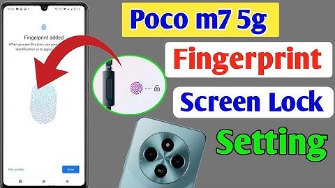 Poco m7 5g fingerprint screen lock | fingerprint lock setting in Poco m7 5g | fingerprint sensor