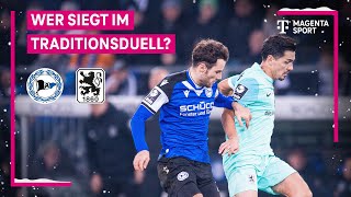 DSC Arminia Bielefeld - TSV 1860 München, Highlights mit Live-Kommentar | 3. Liga | MAGENTA SPORT