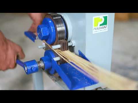 Bamboo Manual Square Stick making machine - video from Prashant Bamboo