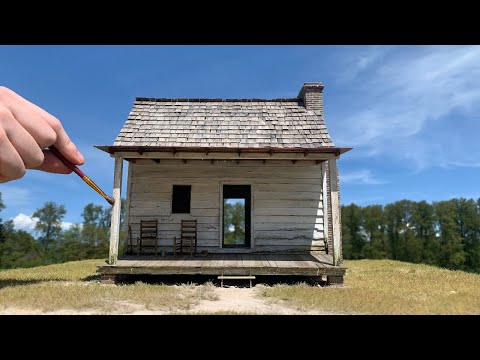 Build an ULTRA-REALISTIC Old Cabin DIORAMA - Miniature Model Scenery