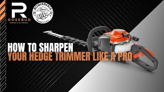 How to sharpen your Hedge Trimmer Blade like a PRO