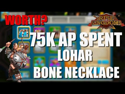 4900 Bone Necklace opening - 1 vs 1 field battles during kill event - Rise of Kingdoms