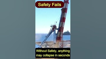 The Tragic Moment: Crane Collapse in Seconds #safetyfails #shorts