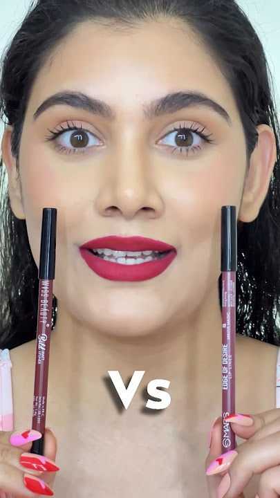 Swiss or mars lip liner ❓Which one would I pick✅❌ #lipstick #lipliner #ashortaday #makeup #ytshorts