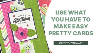 Download Lagu USE WHAT YOU HAVE TO MAKE EASY PRETTY CARDS! MP3
