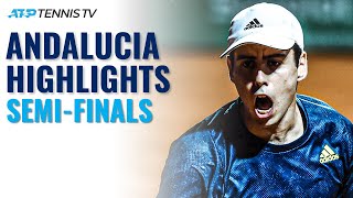 Carreno Busta vs Ramos-Vinolas; Alcaraz vs Munar | Andalucia 2021 Semi-Final Highlights