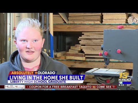 School District 20 graduate moves into home she built in class