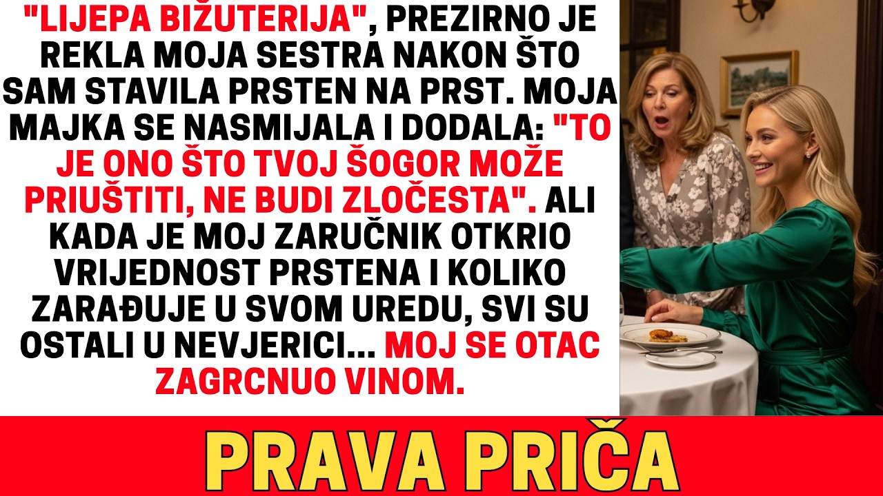 NA VEČERI NA KOJOJ SAM ZAPROŠENA, MOJA SESTRA SE RUGALA MOM 