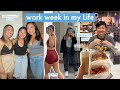 WORK WEEK IN MY LIFE// long days, catching up with friends, mic&#39;d up workout