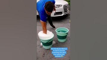 Two Bucket Method #cars #cardetail #carwash