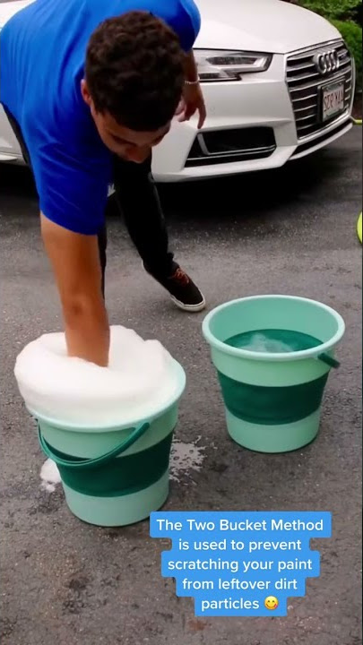 Two Bucket Method #cars #cardetail #carwash