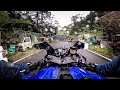 Riding in The Rain | YAMAHA R6 |【AKRAPOVIC】