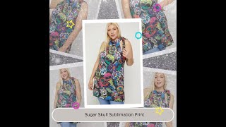 Sugar Skull Sublimation Print
