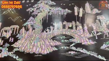 Chốt Bàn Giao Bức Tranh Khảm Ốc Đỏ Singapore Cho Khách Phú Thọ - Đồ Gỗ Mai Toàn