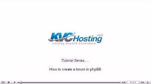 How to create a forum in phpBB - phpBB Tutorials