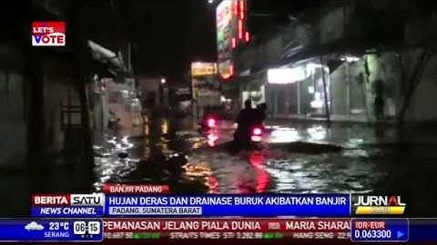 Drainase Buruk, Sejumlah Kawasan di Padang Kebanjiran