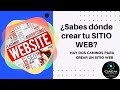 ¿SABES donde CREAR un Sitio Web? 2021