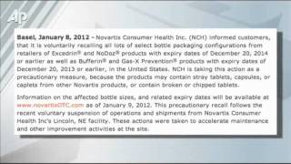 FDA: Novartis Recall May Also Affect Painkillers