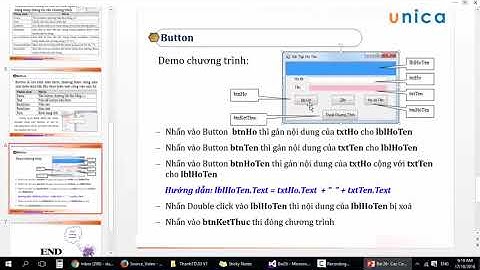 Bài 26 : Các Controls Cơ Bản Nhất label,textbox,button